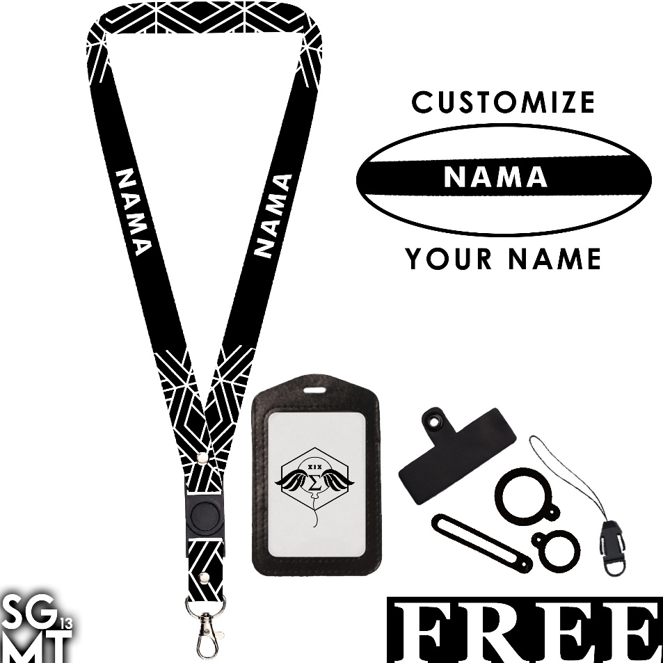 

Garansi Toko BISA SATUAN Lanyard Custom Nama Printing Full 2 Sisi Ukuran 2cm Satuan Murah Bisa Request Nama Design 1