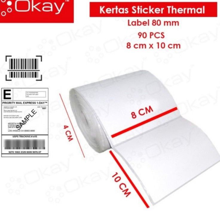 

Harga Diskon Okay Kertas label sticker PER PCS ISI 9 PCS 8X1 mm untuk printer Label