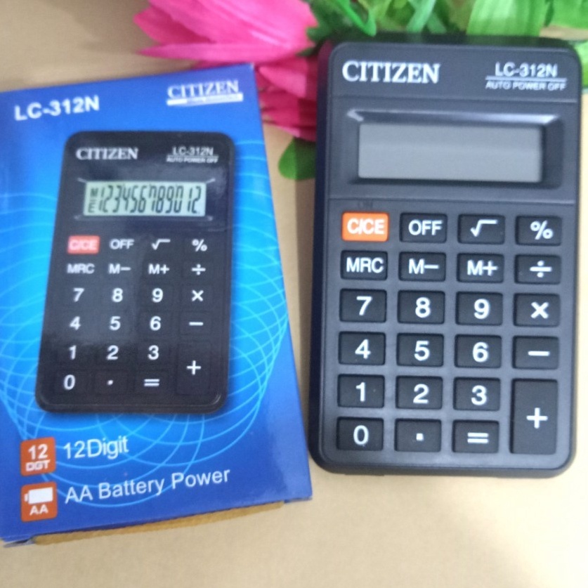 

Garansi Murah Kalkulator Saku Citizen LC 312 N LC 312N 12 Digit distshop