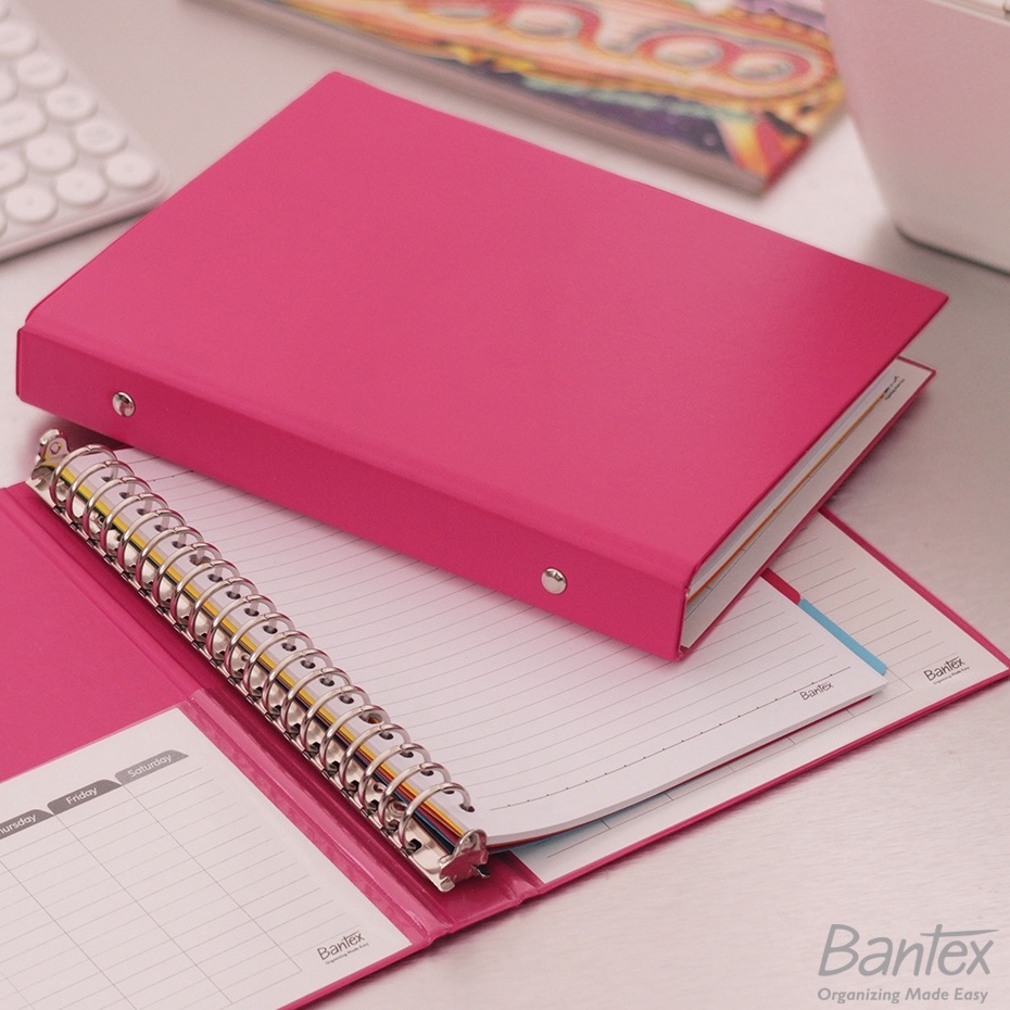 

Hadir Spesial Bantex Binder Note A5 2 Ring Besi Loose Leaf Multiring Binder Melon 1324 63