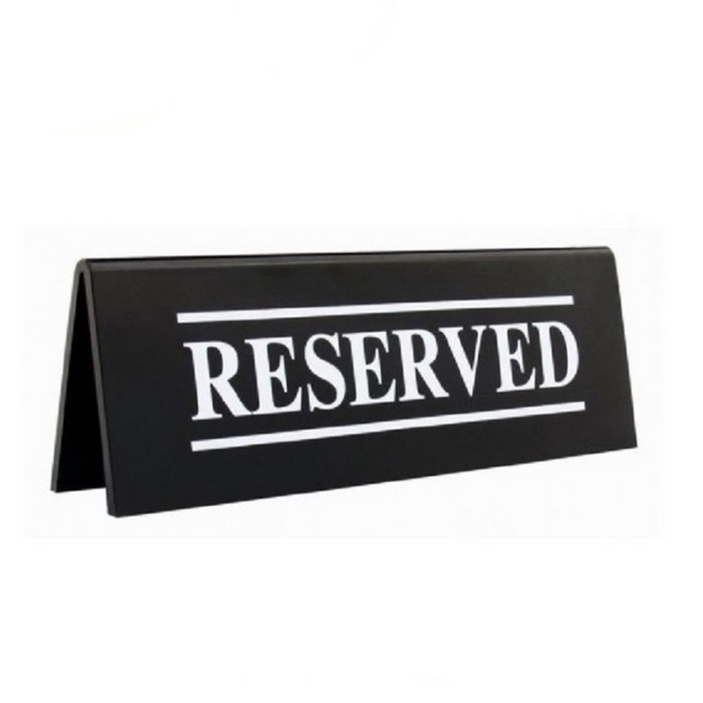 

Promo Baru Reserved Table Sign Acrylic Papan Meja Acrylic UV Tent Card Akrilik