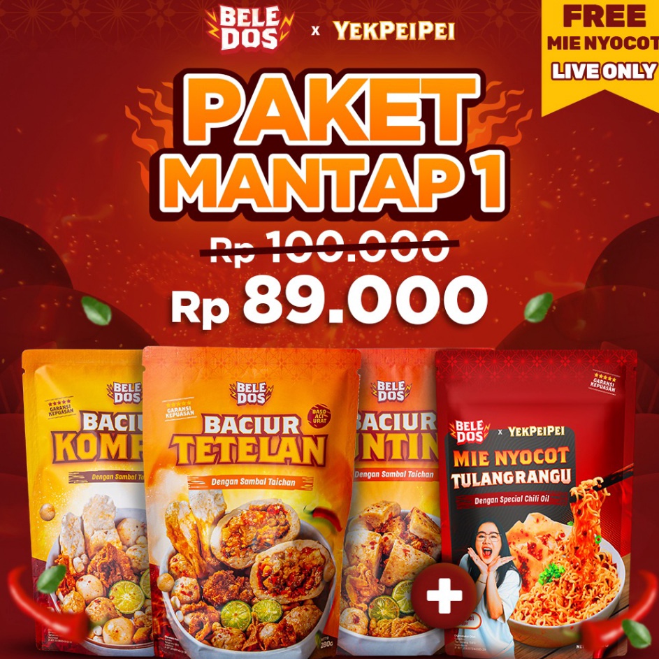 

Ready Stok Beledos Paket Mantap 1 Baciur Komplit Baciur Tetelan Baciur Bunting