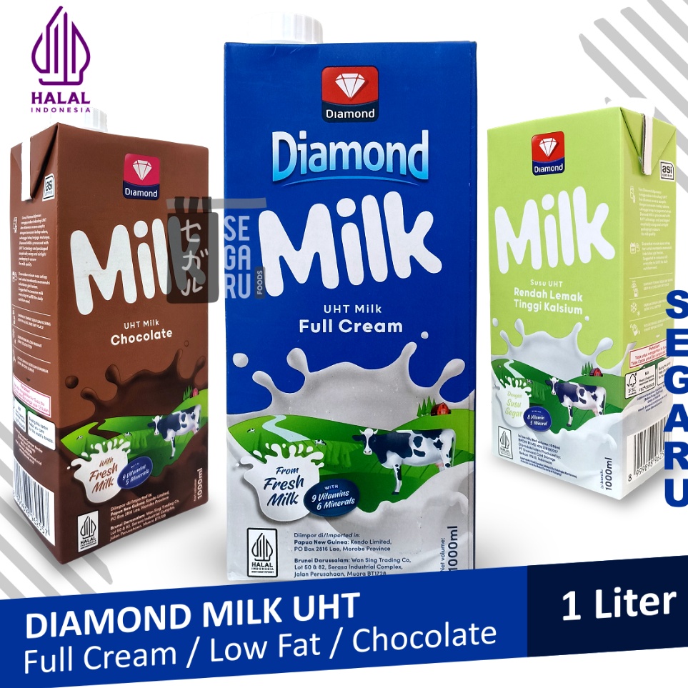 

See Here Susu Diamond UHT Full Cream Cokelat Low Fat 1 Liter