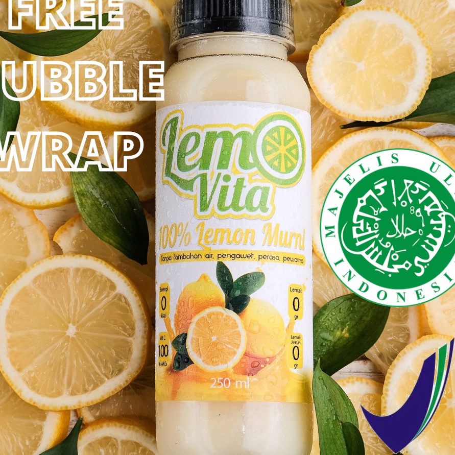 

77 BPOM Fresh Sari Lemon Lemovita Jus Halal Murah 25ml