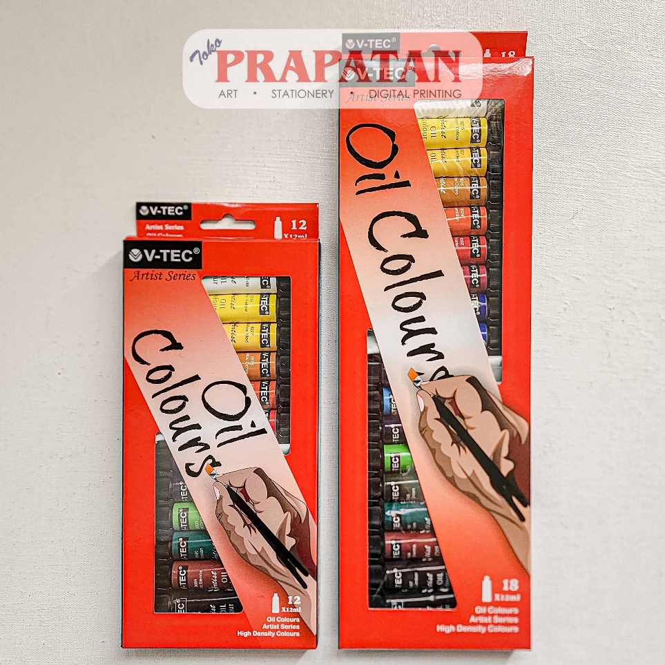 

Paket Ekonomis Cat Minyak Set VTEC 12ml VTEC Oil Color Set