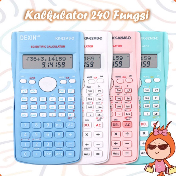 

Limited Reseller Welcome S5977 Kalkulator Ilmiah 24 Fungsi Kalkulator Scientific Kalkulator Sains Kalkulator SinCosTan
