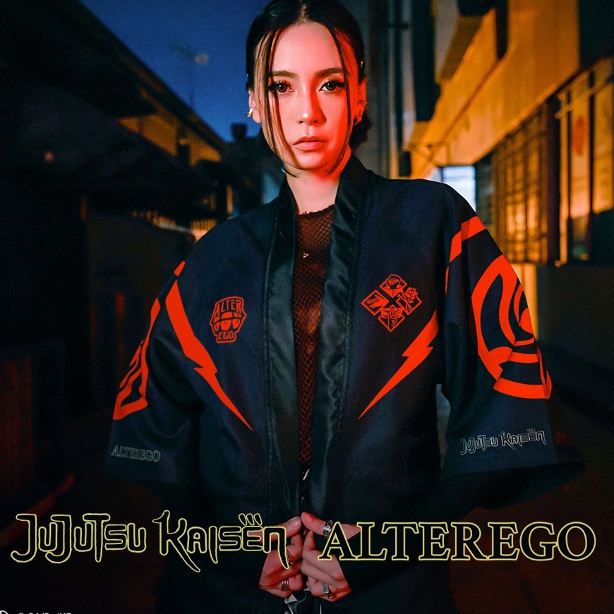 PROMO SALE ALTER EGO X JUJUTSU KAISEN HAORI KIMONO BLACK RED