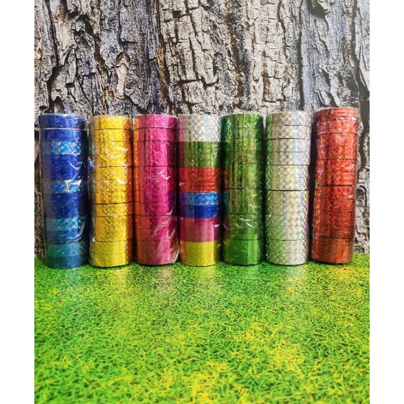 

Cuci Gudang Solatip Isolasi Solasi Hologram Tebal 1 slop