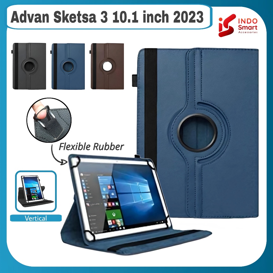 Case Advan Sketsa 3  Advan Tab Sketsa 3  11 inch 223 Rotary Flip Cover Case Universal Tanpa Lubang K