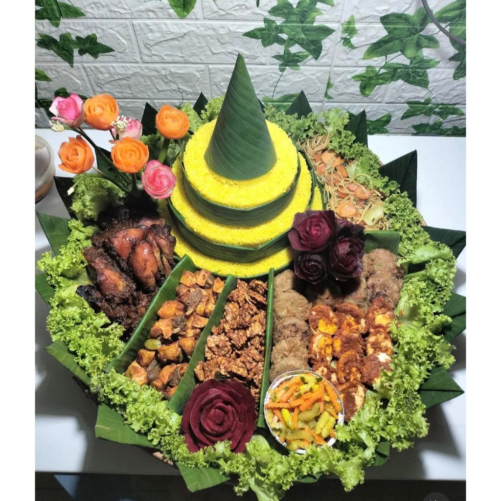 Nasi tumpeng 20 orang bisa paket jumbo 50 orang