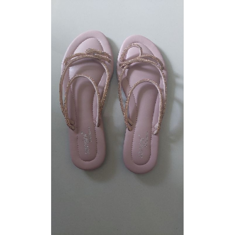 SANDAL SENSINI BANGKOK FLAT PINK SIZE 36
