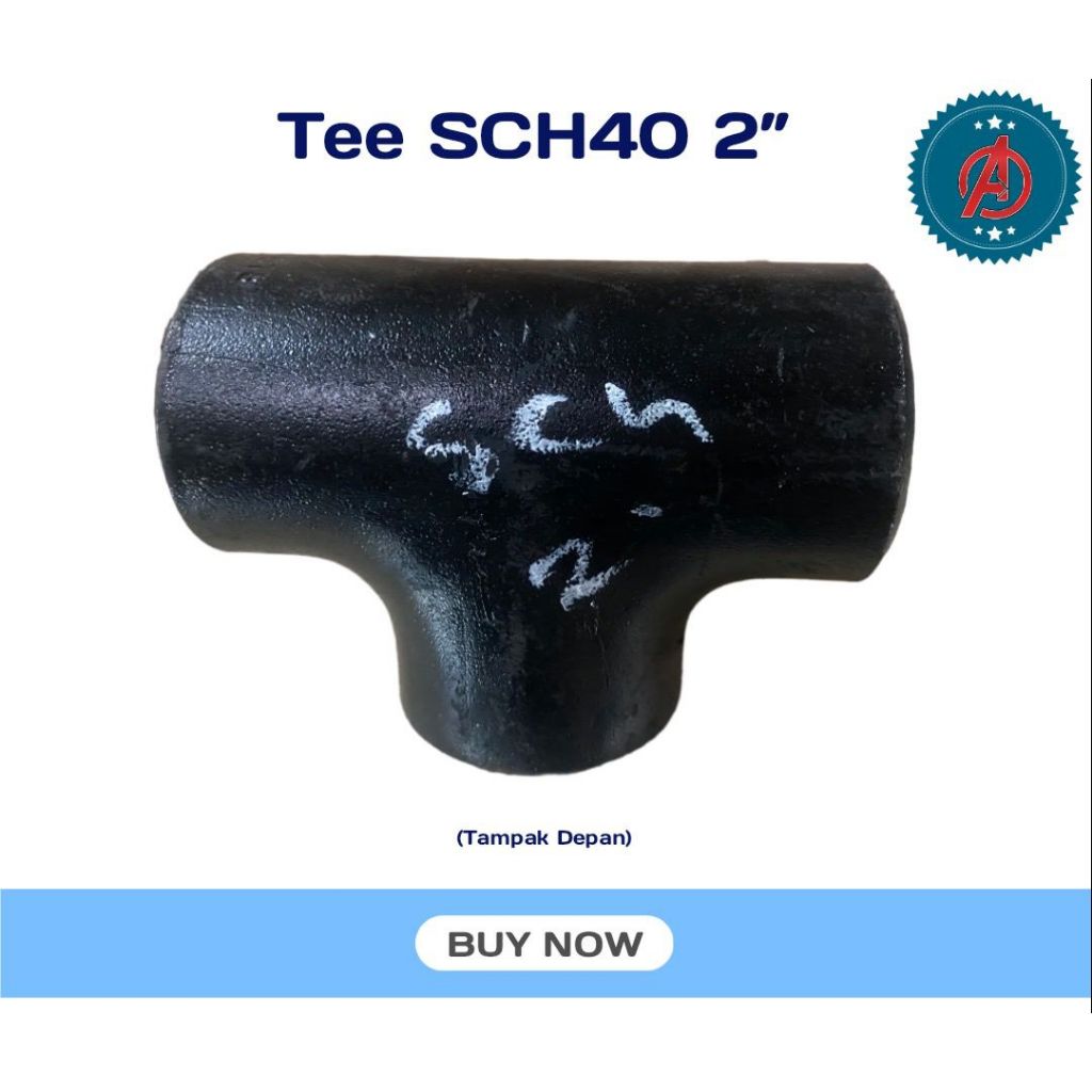 Tee las besi SCH40 2Inch - Tee Carbon Steel SCH40