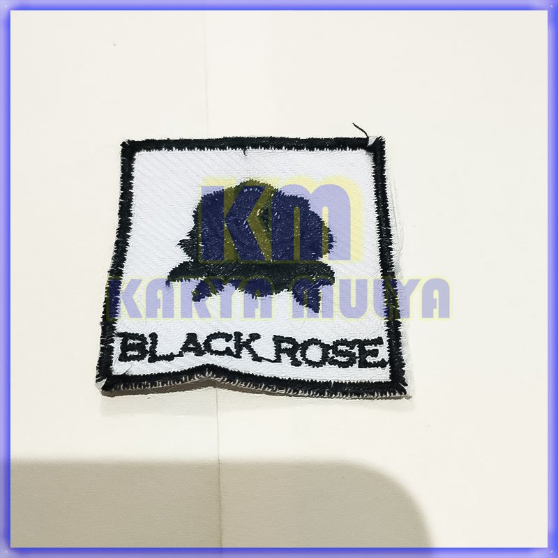 Bet Bordir Pramuka Tanda Regu Black Rose Bordir Tanda Regu Black Rose Pramuka Regu Mawar Hitam - Kar