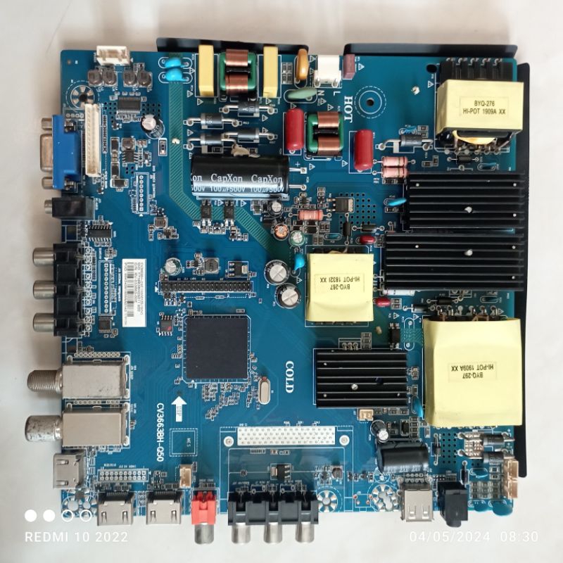 MB MOBO MAINBOARD MOTHERBOARD MODULE MESIN TV POLYTRON PLD 50TS883/50S883