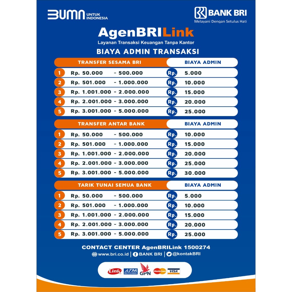 

STIKER VINYL BIAYA ADMIN AGEN BANK MODEL 3 BESAR (CUSTOM TULIS DI CHAT)