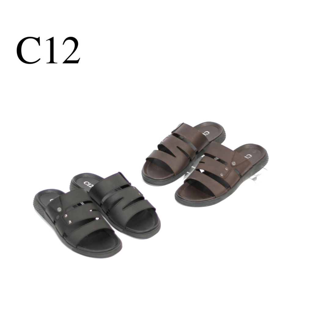 C12/SANDAL PRIA C12 JPA 1759 39-43 BLACK & COFFEE