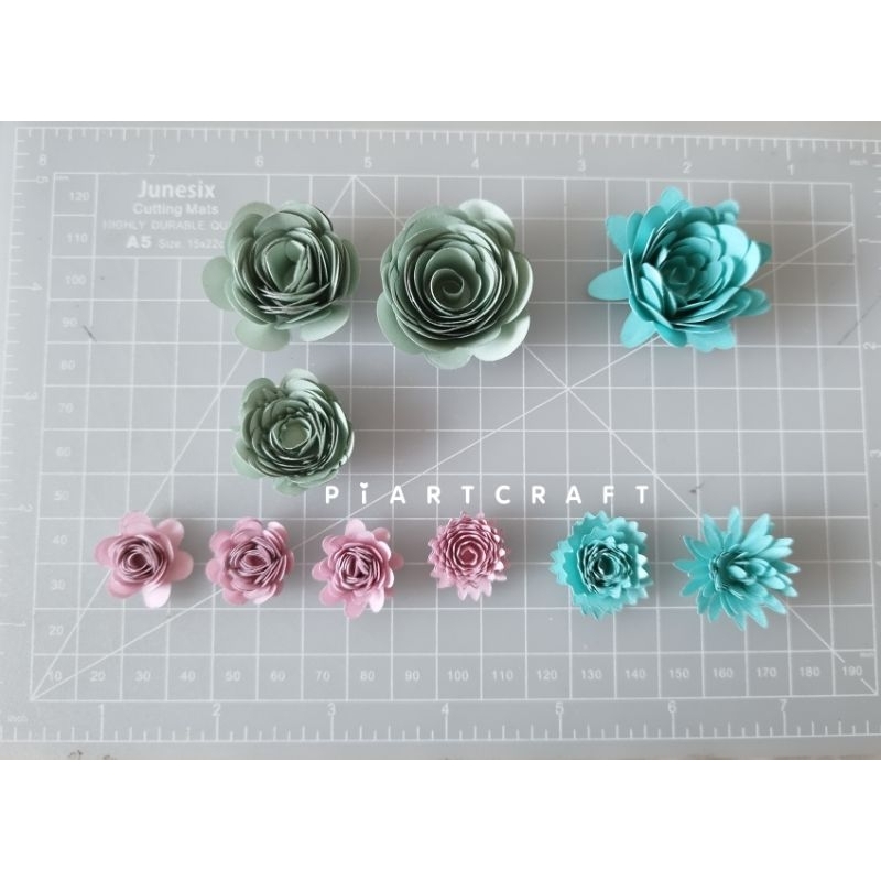 

Bunga 3D dies cut- Dekorasi DIY Scrapbook / Vintage Journal / Bullet Journal / Craft