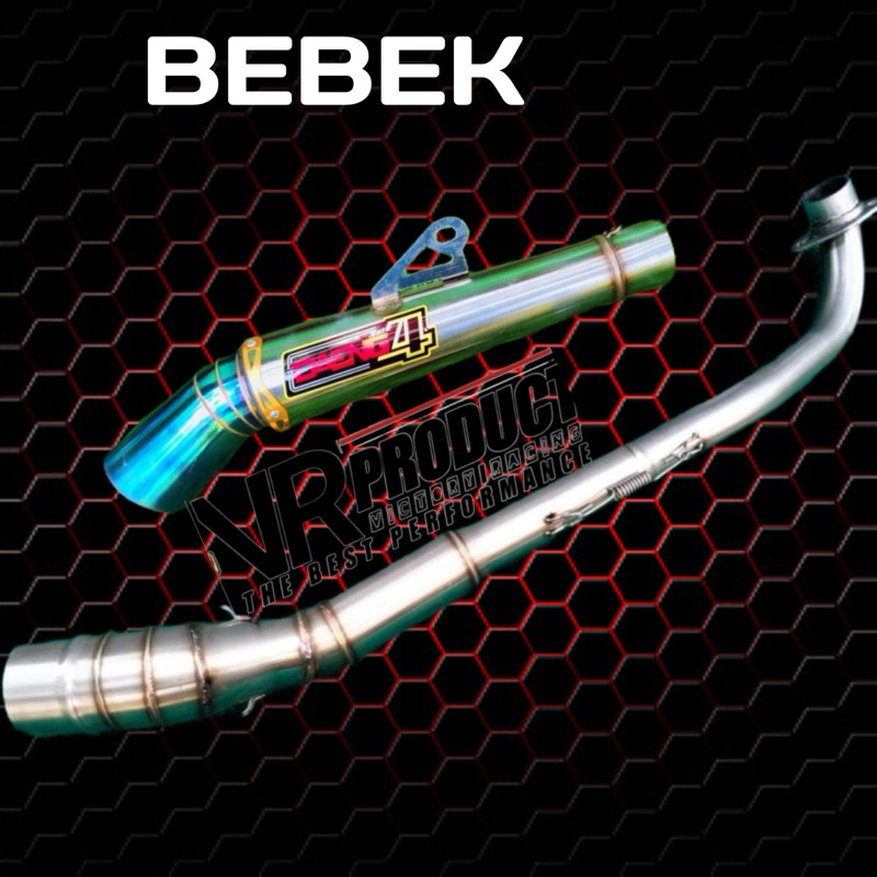 knalpot racing Daeng Sai4 biru jupiter vega supra revo blade astrea shogun smas dll