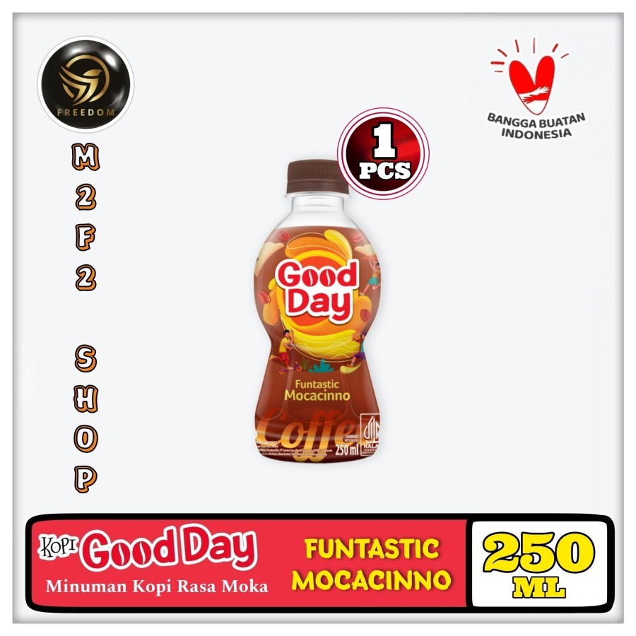 

Kopi Good Day Funtastic Mocacinno Coffee Botol Pet - 250 ml (Kemasan Satuan)