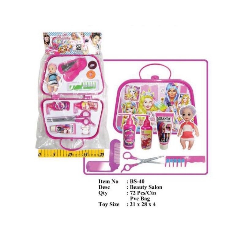 Mainan anak perempuan/salon mainan/salon koper/mainan viral/mainan murah