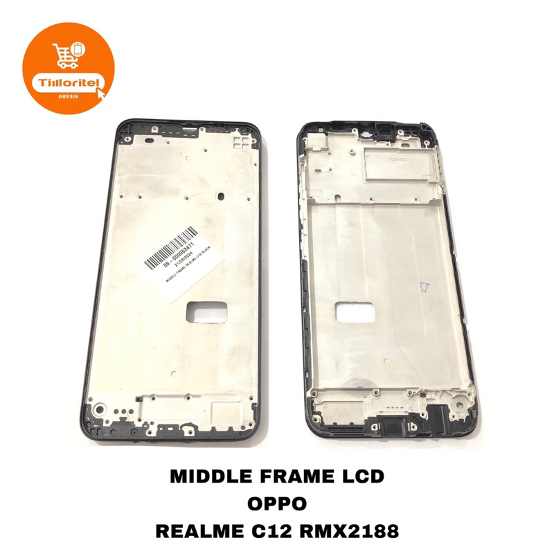 MIDDLE FRAME LCD OPPO REALME C12 RMX2189 / BEZZEL TULANG TENGAH REALME C12