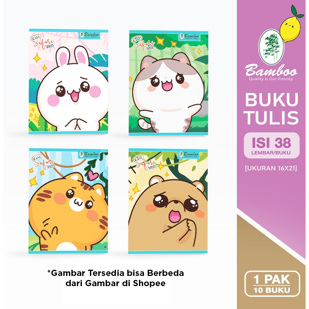 

Buku Tulis Garis Bamboo 38 Lembar 1 Pak