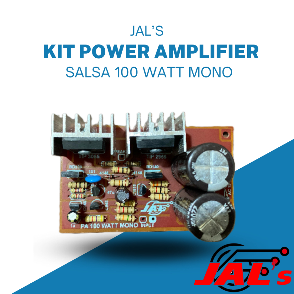 Kit Power Amplifier Salsa 100 Watt CT Mono Plus Power Supply Jals