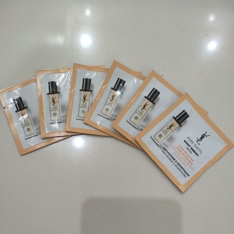 YSL Pure Shots Night Reboot Serum Sample - Sachet 1ml