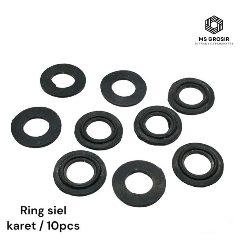 RING KARET SIEL KARET LUBANG M10 BAUT 14 RING KARET ORIGINAL SIL MURAH