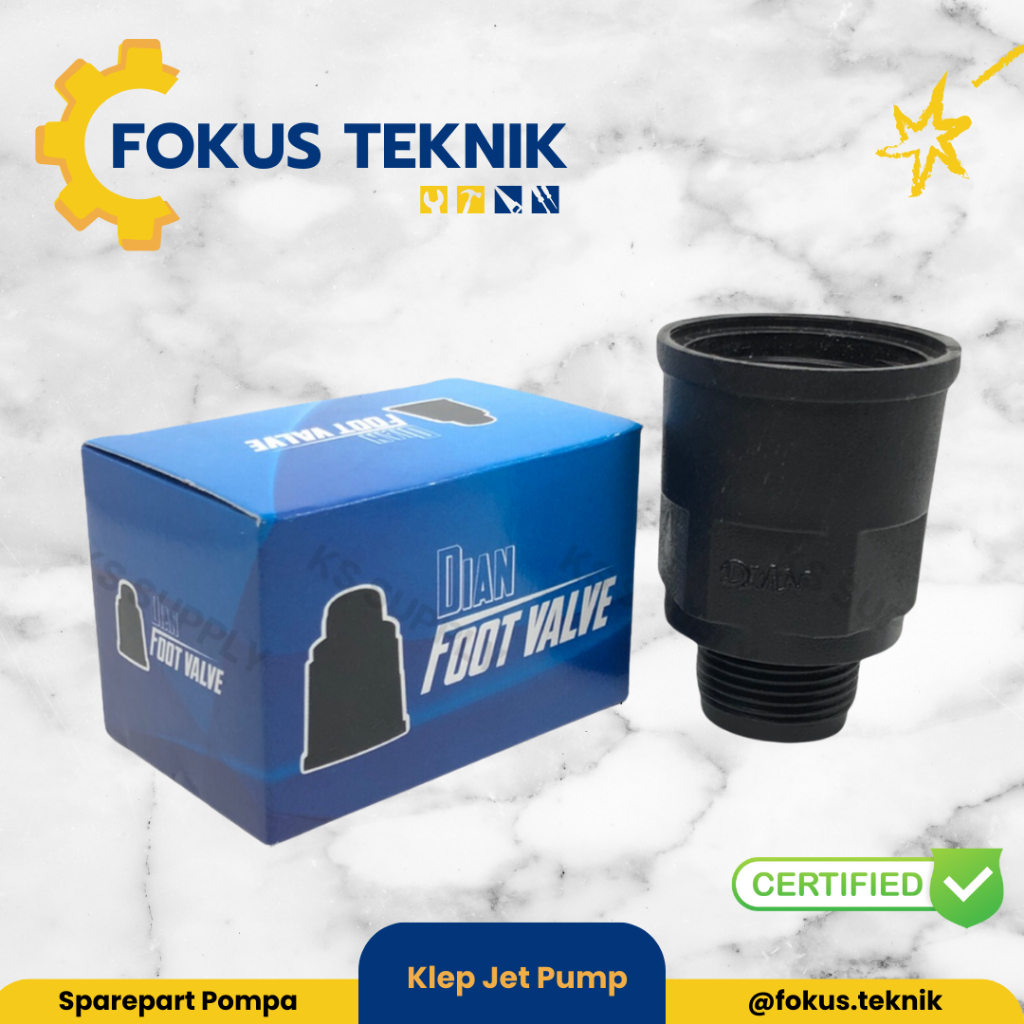 FOOT VALVE - KLEP MATA JET PUMP DIAN JETPUMP UNIVERSAL - SPAREPART POMPA AIR