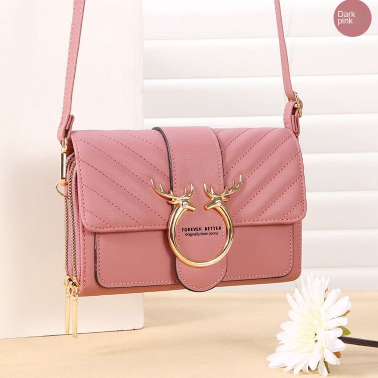 KODE Y94W Tas Hp Selempang Forever Young Selempang Dompet Kulit Cewek Mini Sling Phone Bag Kecil Imp