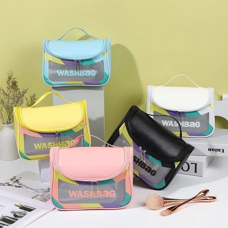 BATAM SHOPPING MALL (IP.IR) K1187 Tas Kosmetik Warna / Tas Kosmetik Besar / Pouch Makeup / Tas Penyi