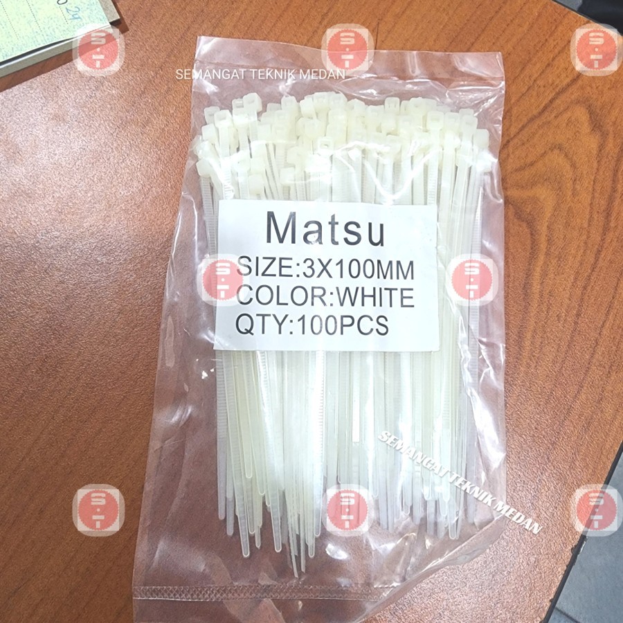 

KABEL TIE NYLON NILON CABEL TIES IKAT KABEL 3mm x 10cm 100 mm MATSU