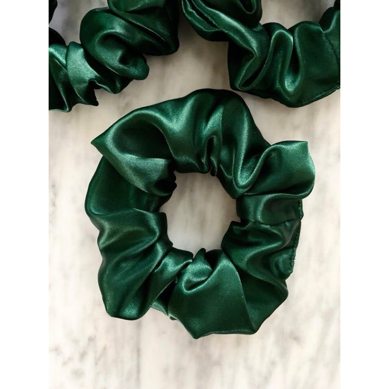 [Souvenir Pernikahan tanpa Tag] Scrunchie Bahan Silk Ikat Rambut Aksesoris Korea Lucu Souvenir Perni