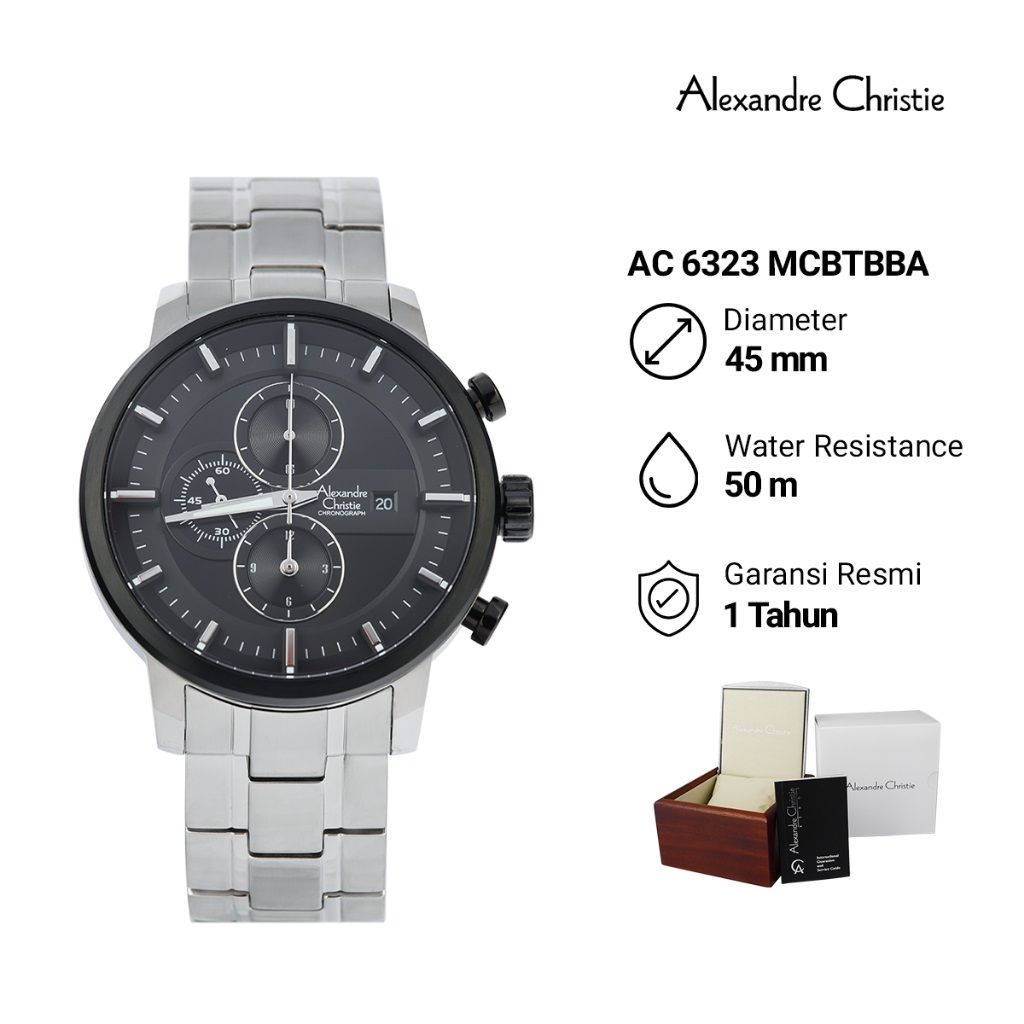 Jam Tangan Pria Alexandre Christie Chronograph AC 6323