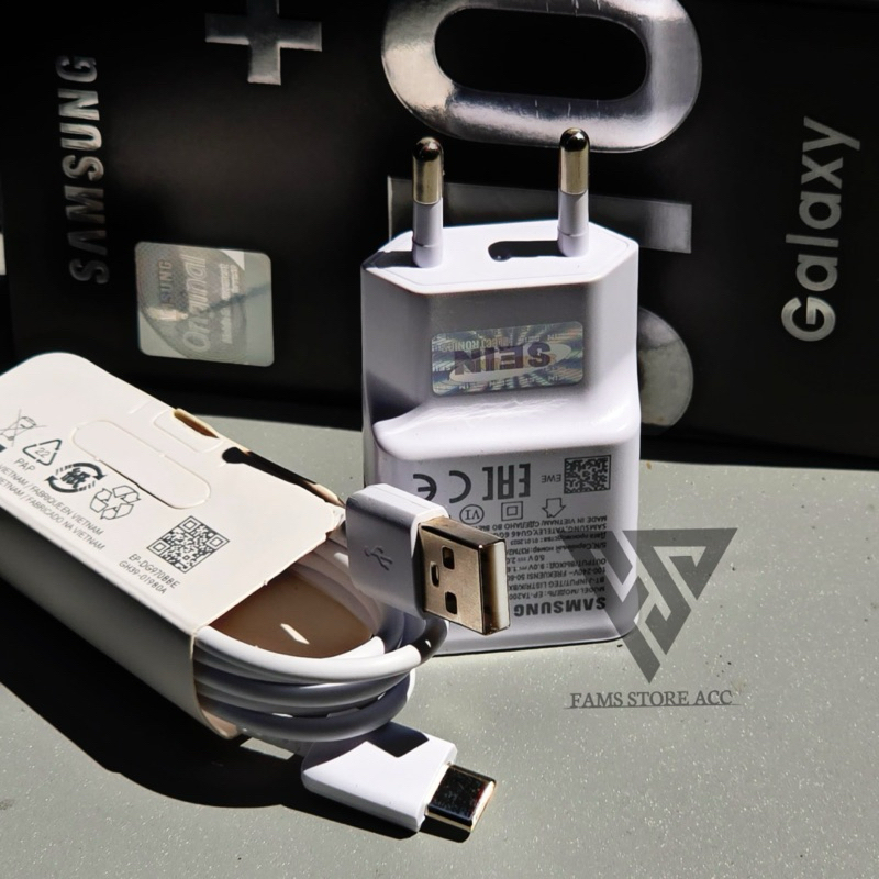 CHARGER SAMSUNG 15WATT FAST CHARGING ORIGINAL TYPE C / KABEL SAMSUNG TYPE C ORIGINAL