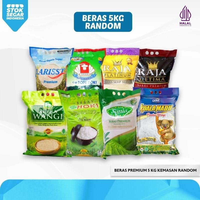 

PROMO Beras Premium 5KG Sania / Topi Koki / Beras Hoki / Raja Platinum / Raja Ultima / Murah Meriah