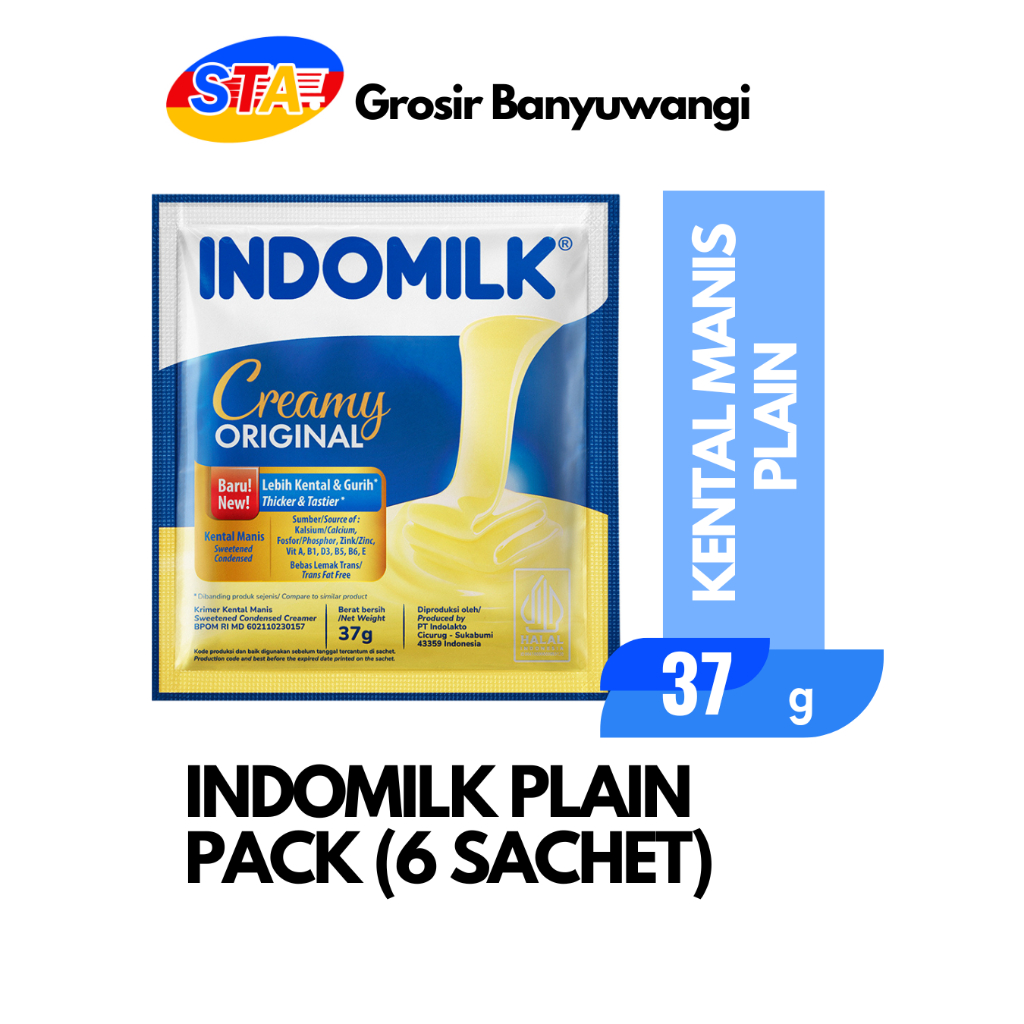 

[BWI] INDOMILK PLAIN 1 PACK | SUSU KENTAL MANIS