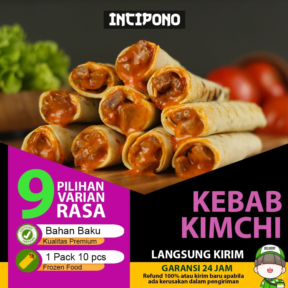 

Incipono Kebab Kimchi Mini Frozen 1 Pack Isi 10 Pcs Kebab Daging Frozen Food Halal Premium
