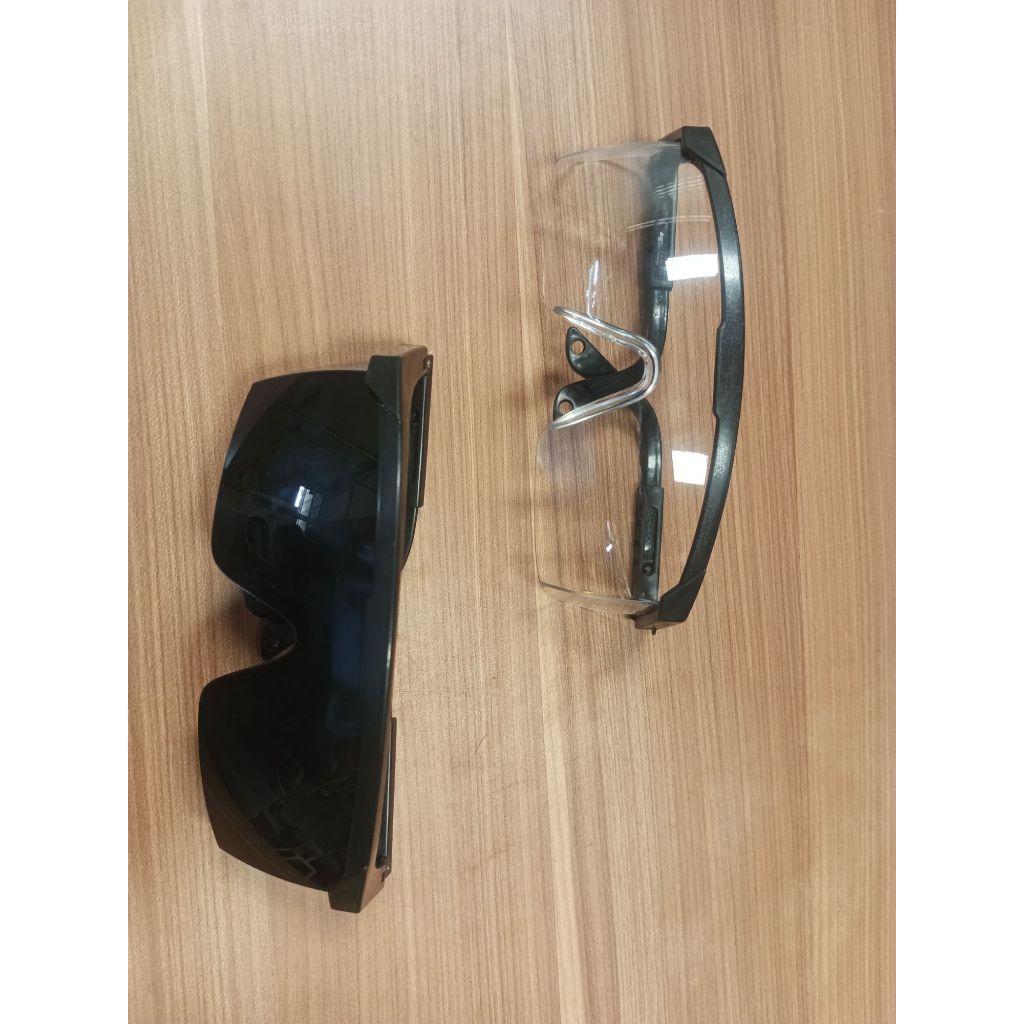 KACAMATA SAFETY / KACAMATA LAS HITAM & PUTIH