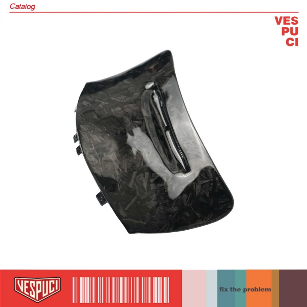 Cover Tutup Busi Carbon Forged Original Piaggio Vespa Matic Matik Metik Sprint Primavera 3V iGet ABS