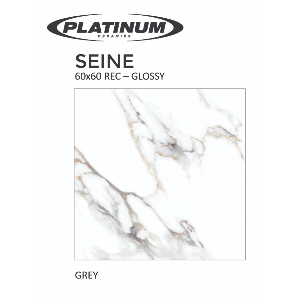 Keramik Lantai Platinum SEINE GREY 60x60 cm