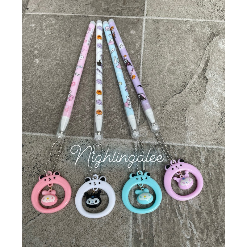 

BOLLPOINT GEL GANTUNG KARAKTER SANRIO KUROMI MELODY / PULPEN GEL FANCY