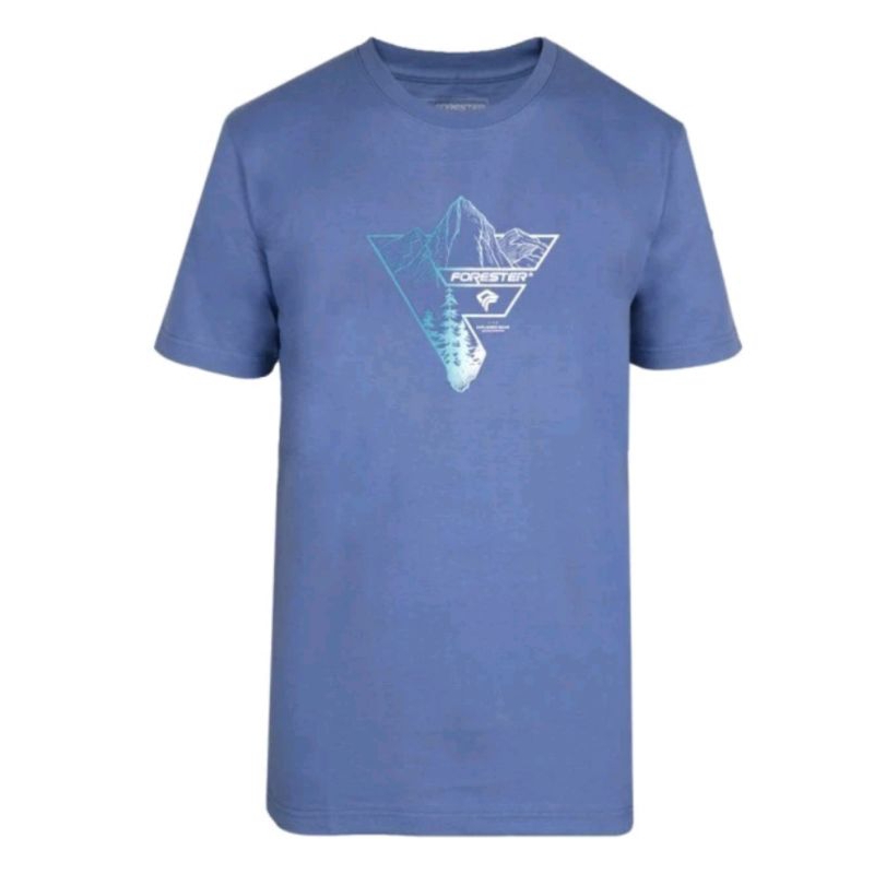 Forester TSF 02653 T-Shirt Tencel 02 Kaos Oblong Tencel biru dan hijau