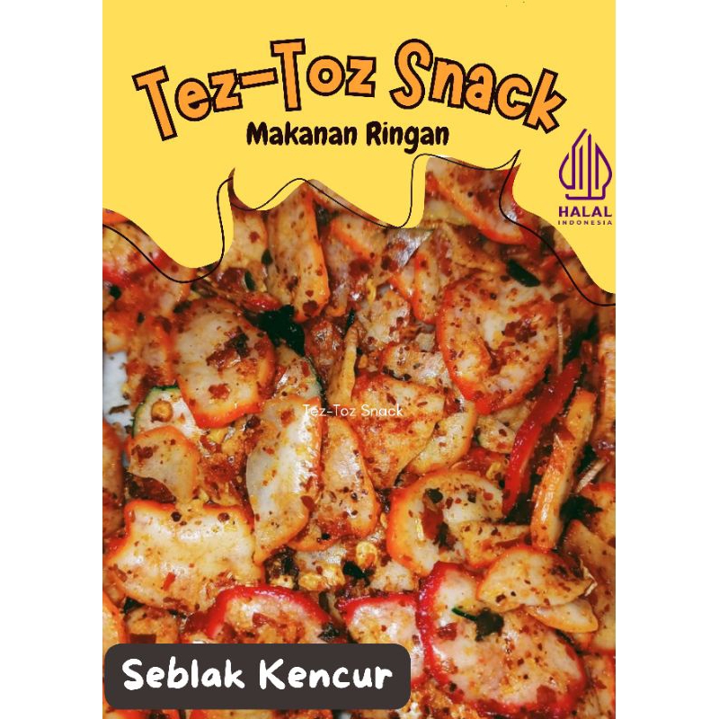 

Tez-Toz Cemilan Enak 100% Seblak Kencur Pedas - Original Gurih, Renyah, Lezat, Enak Banget, Makanan Ringan Murah Meriah