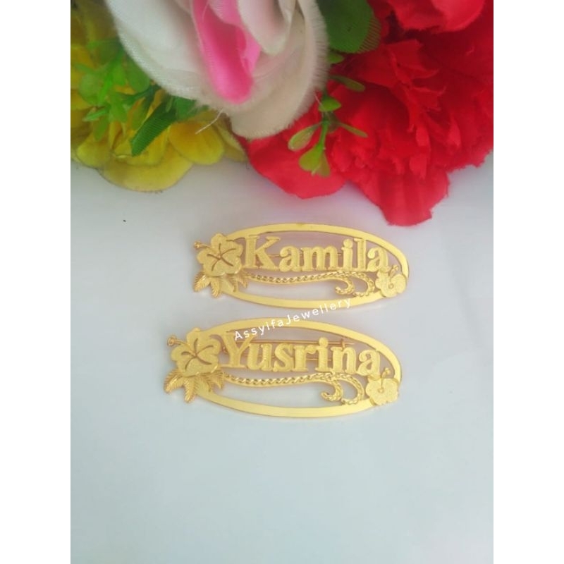 Bros Costum Nama/ Bros Dada/ Papan Ukir Nama Sendiri Bisa COD