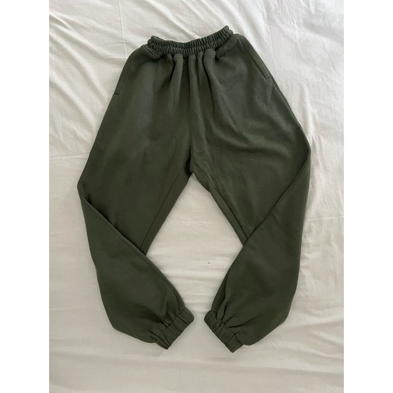 jogger pants - ijo army