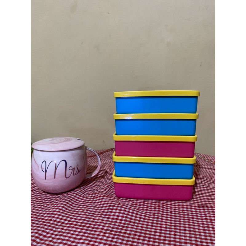 tempat makan tupperware mini square away harga satuan