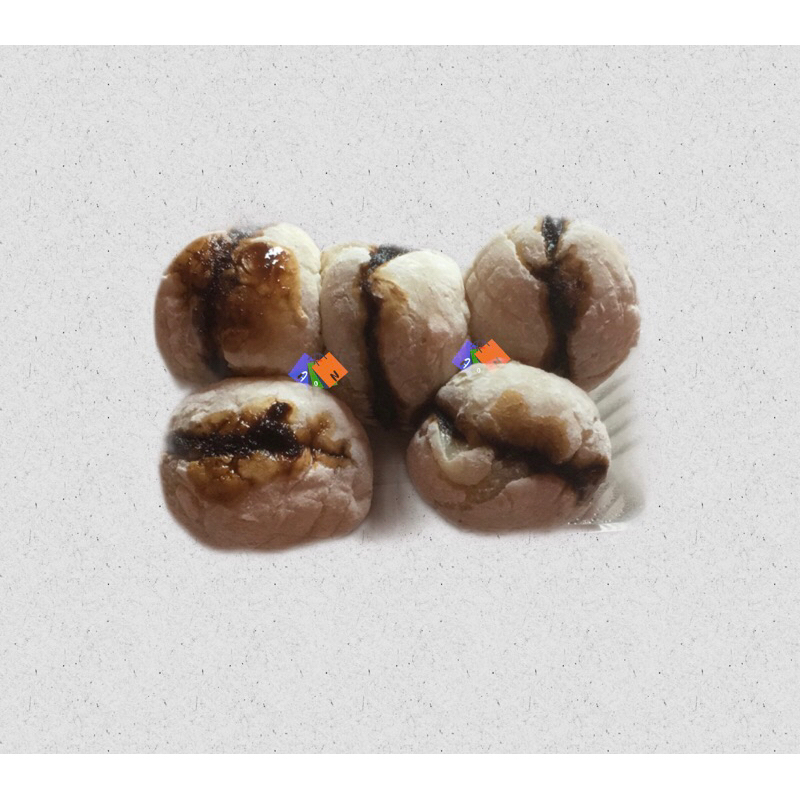 

Pempek panggang singkong / dos / ikan otak-otak