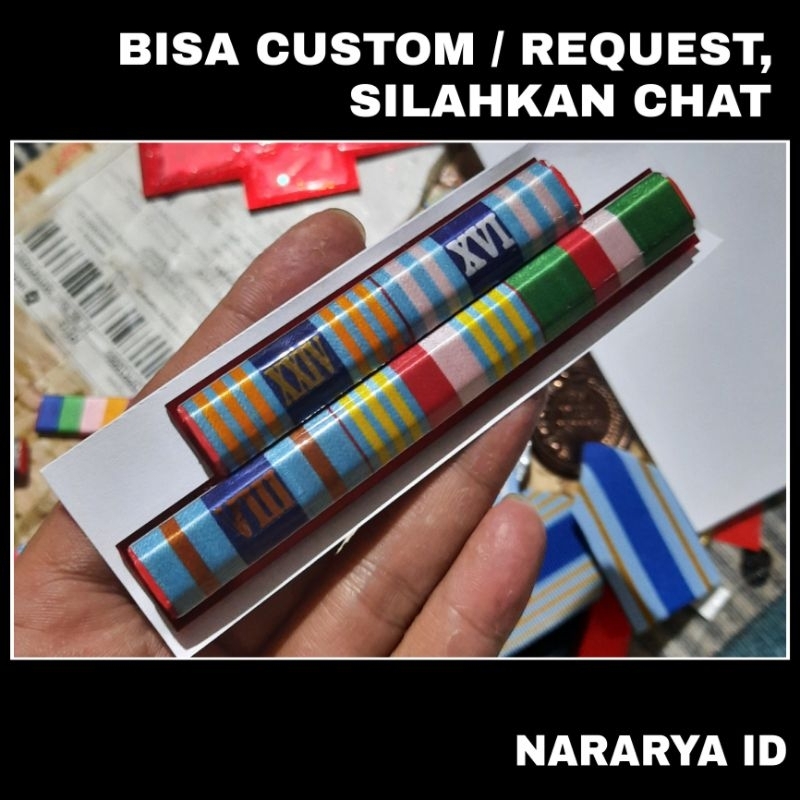 [NARARYA ID] Kesetiaan 24, 16, 8 Tahun, Wira Dharma, Dharma Nusa / Pita Satya Lencana PDH TNI AD AL